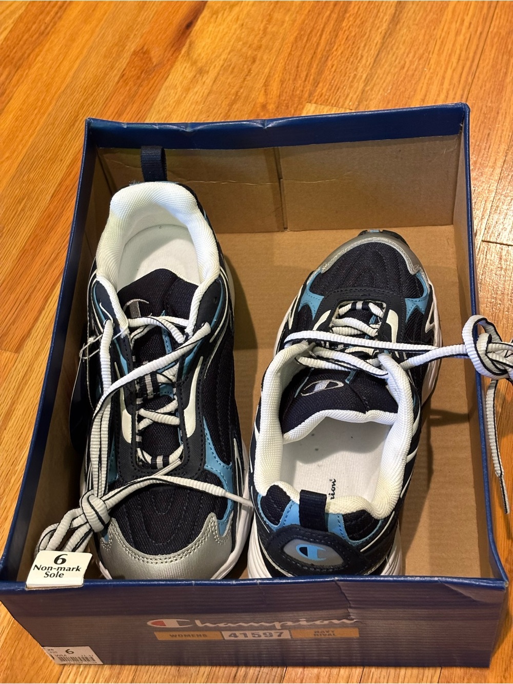 Champion Navy, Light Blue & Gray Women's Athletic Sneakers - Picture 3 of 8